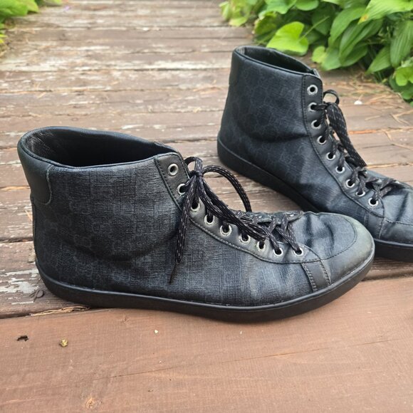 Gucci Brooklyn GG Hightop Mens Shoes - Picture 4 of 8